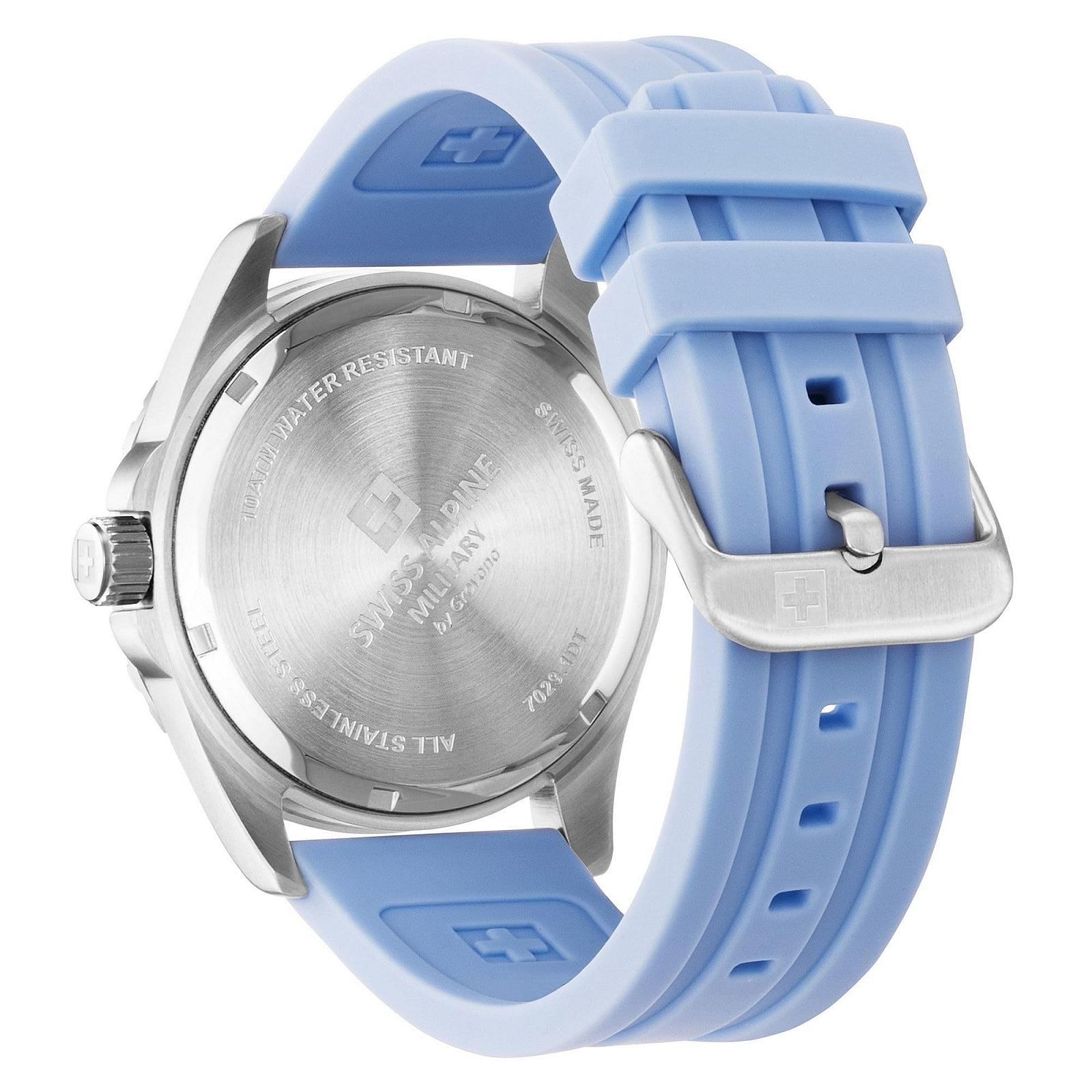 Чоловічий годинник Swiss Alpine Military 7029.1, кварцовий, аналоговий, силіконовий ремінець, фото №3 Чоловічий годинник Swiss Alpine Military 7029.1, кварцовий, аналоговий, силіконовий ремінець, фото №3