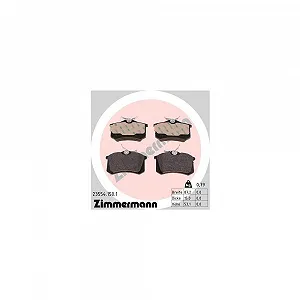 Комплект гальмівних колодок дискових ZIMMERMANN 23554.150.1 для VAG CITROËN/PEUGEOT - Фото 1