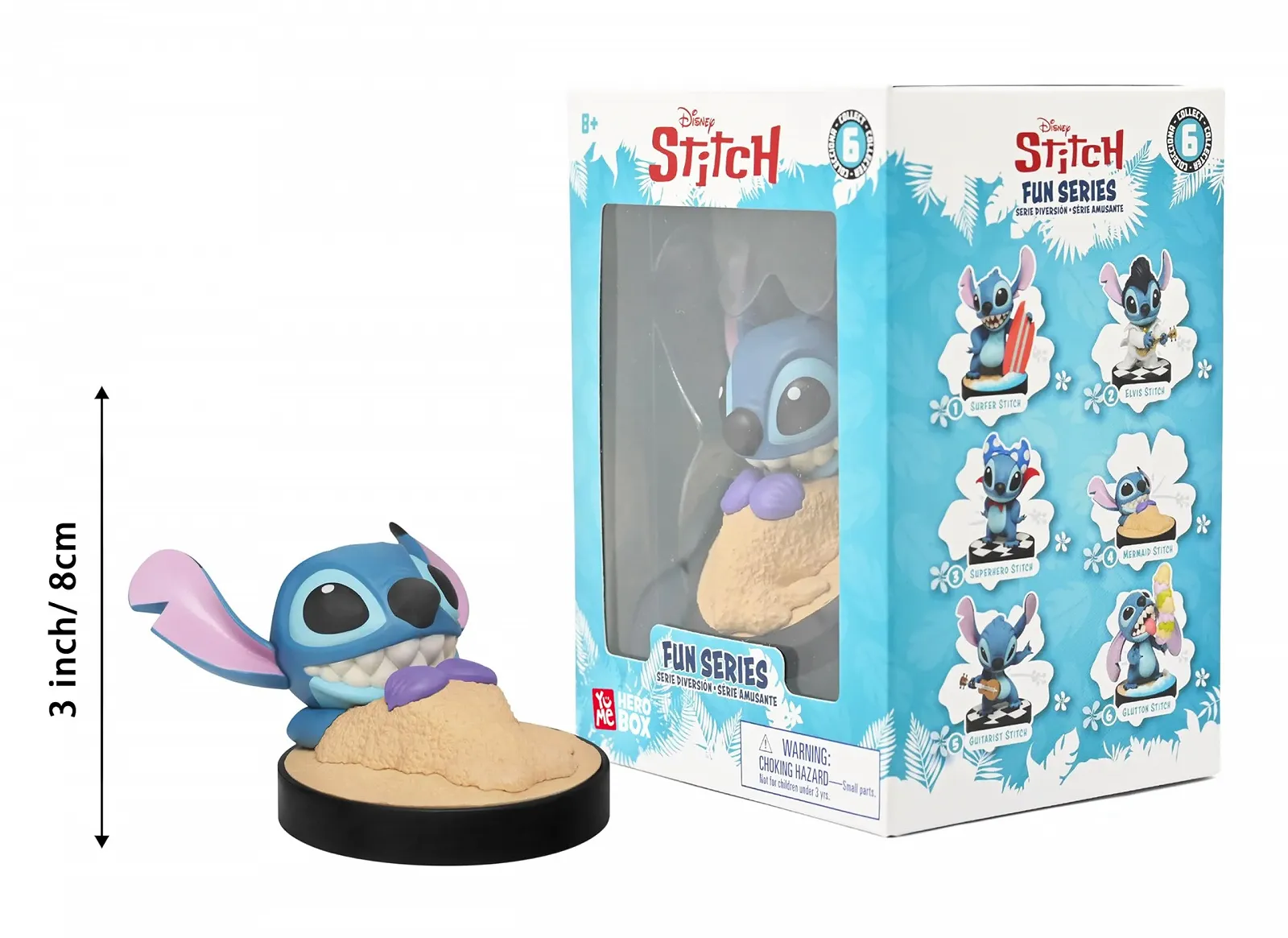 Фигурка Lilo & Stitch Fun Series Mermaid Stitch с окном в коробке, фото №3