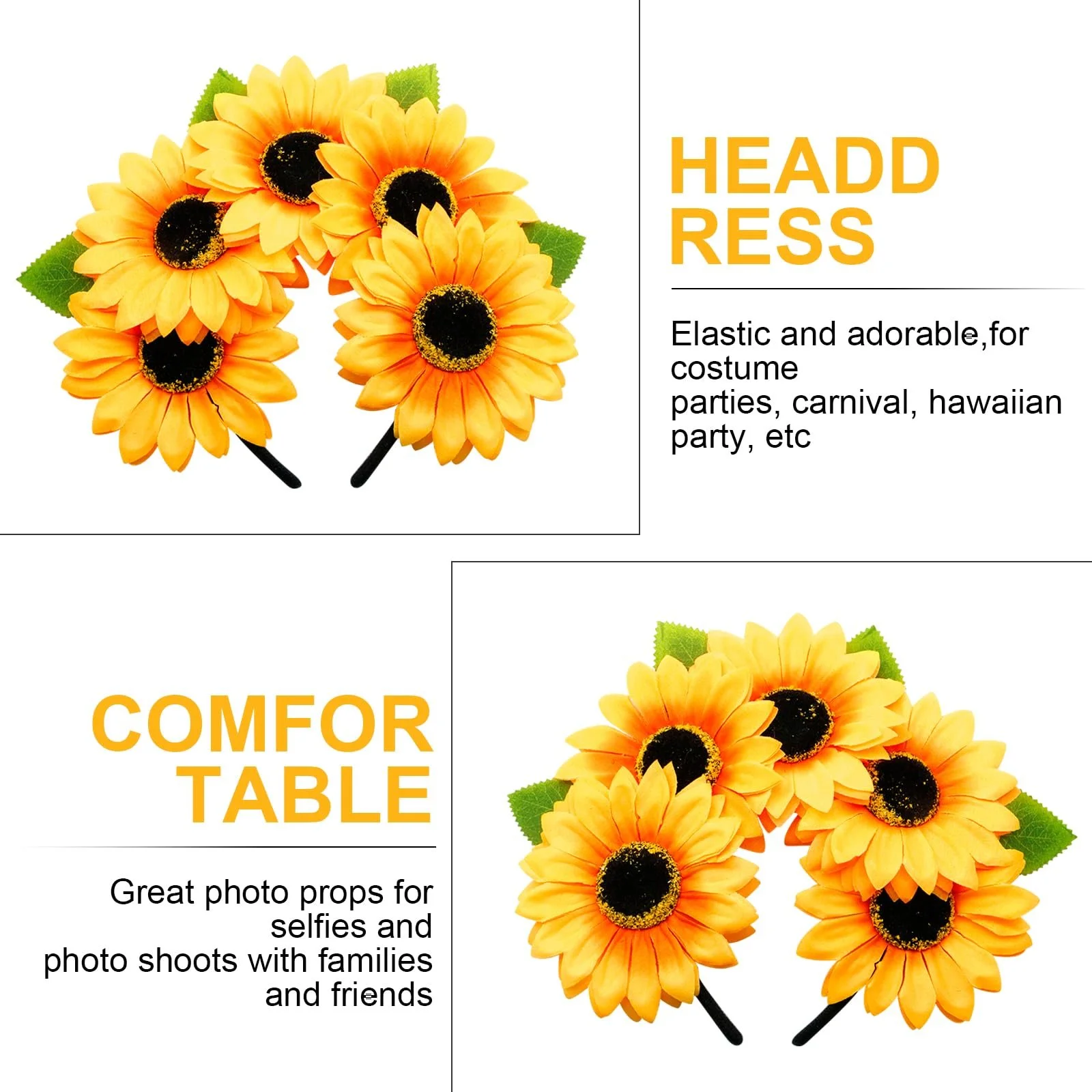 Обруч Подсолнечник, Богемный, фото №3 Обруч Подсолнечник, Богемный, фото №3