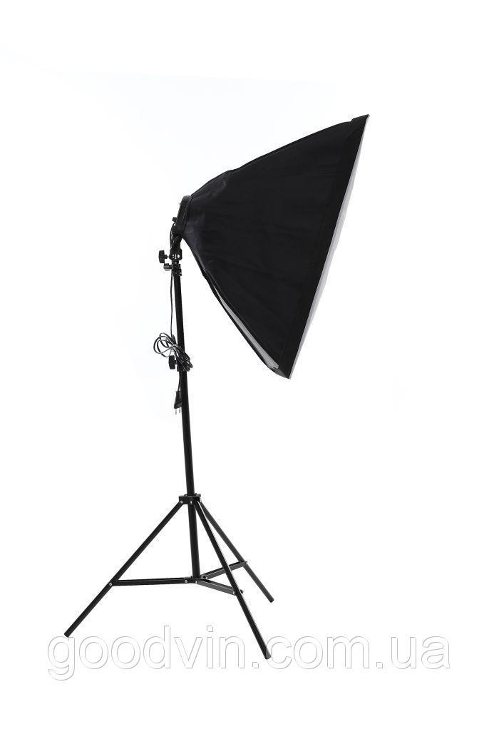 Постоянный студийный свет 60/90 на 4 лампы стойка SoftBox СофтБокс, фото №4