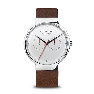 Мужские часы Кварцевые BERING 42 мм Нержавеющая сталь Milanaise 15542 - Фото 1