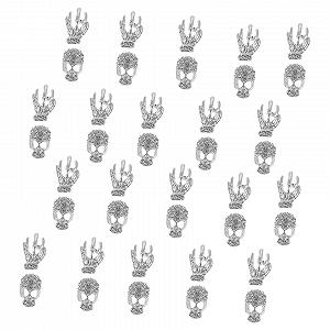 Прикраси для нігтів Череп 80шт - Фото 1