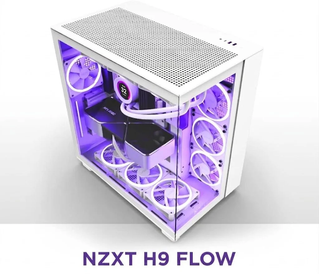 Корпус NZXT H9 Flow White (CM-H91FW-01) / без БЖ / Білий, фото №2 Корпус NZXT H9 Flow White (CM-H91FW-01) / без БЖ / Білий, фото №2