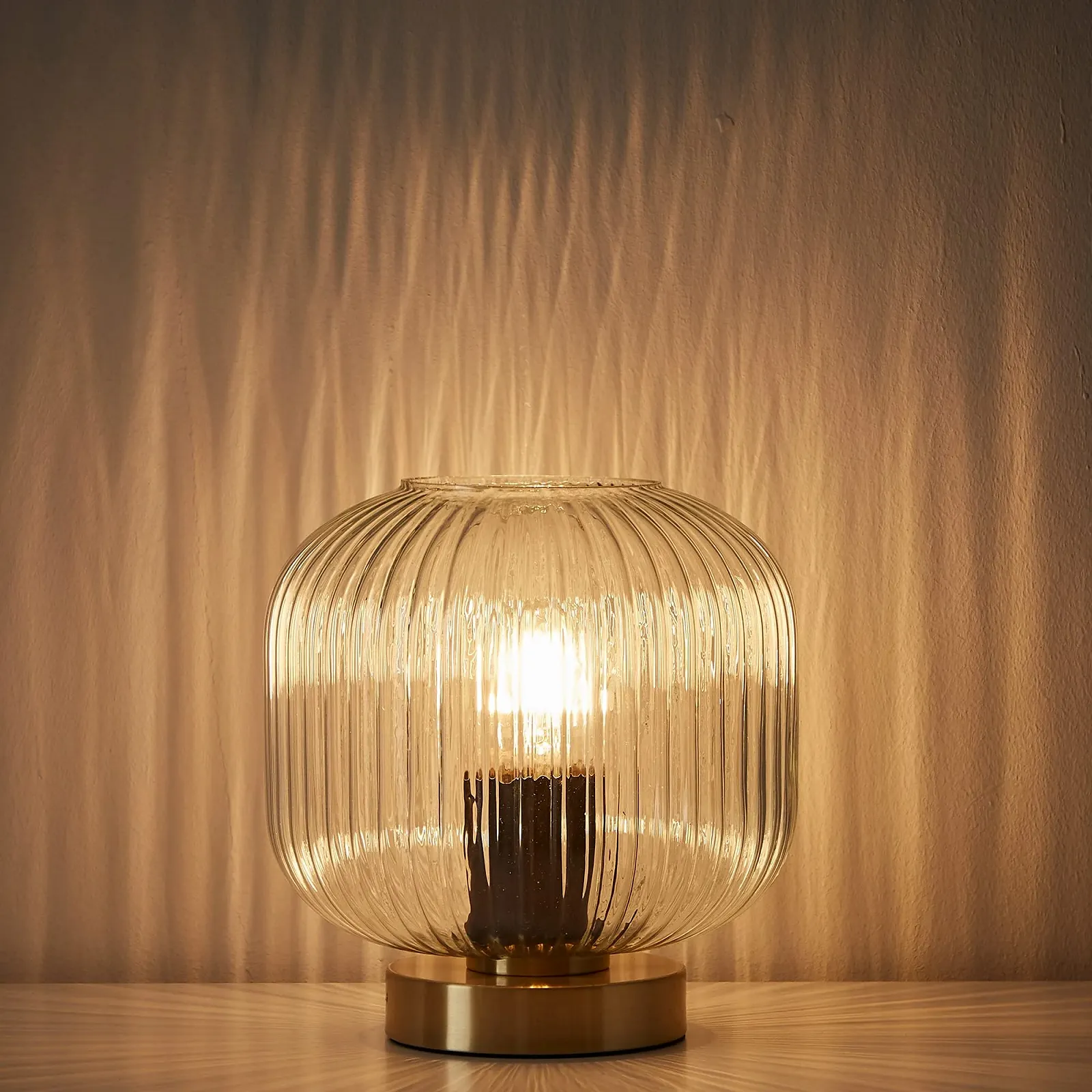 Настільна лампа INSPIRE DIPSY 1 x E27 макс. 60 Вт В. 21 см Скляна Латунь Золотиста, фото №5