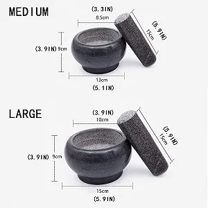 Ступка з товкачиком з натурального каменю, велика synthetic.ua - Фото 1