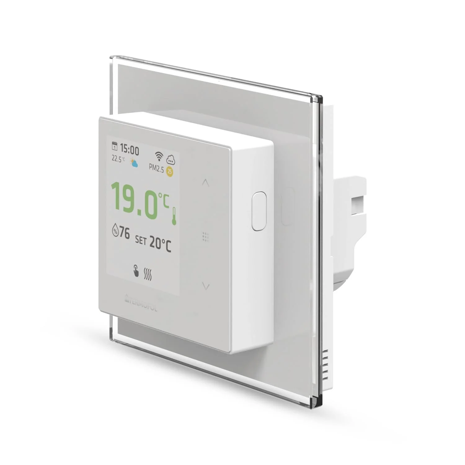 Терморегулятор для опалення Termofol TF7 WiFi IP31 White, фото №2