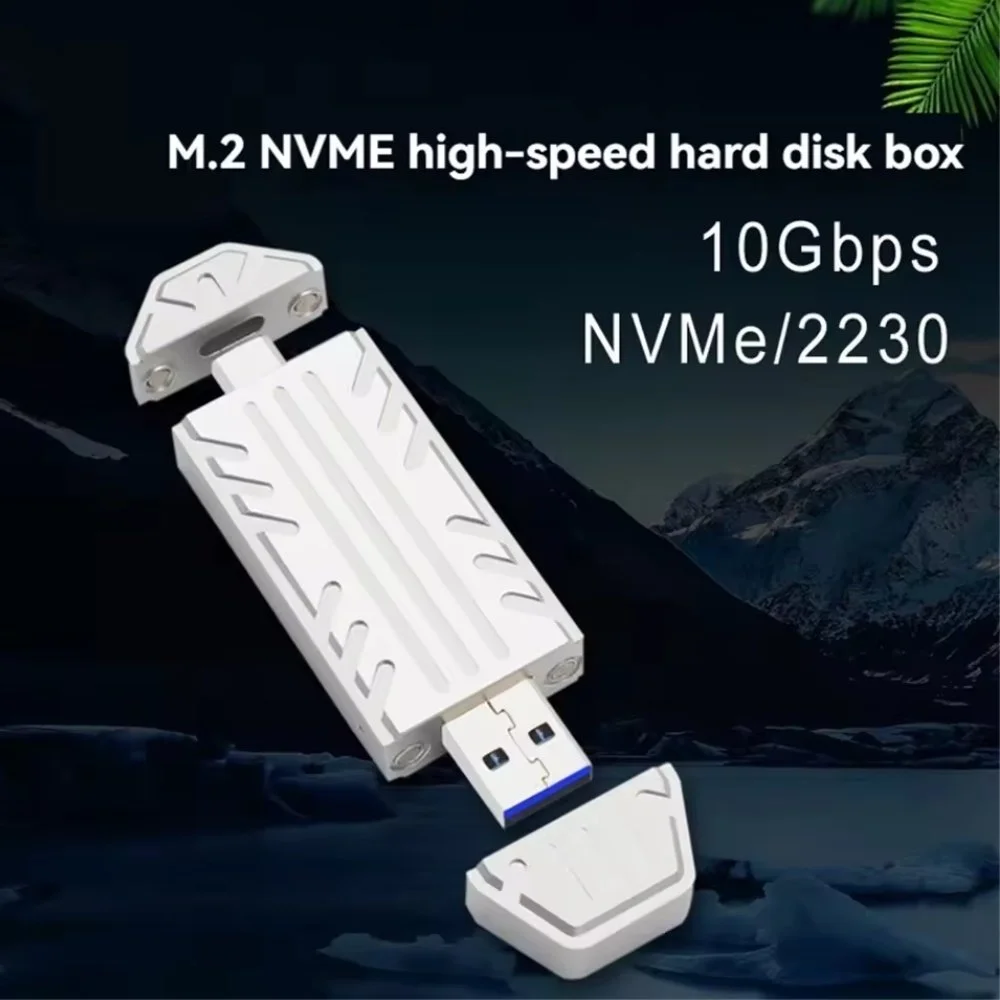 Зовнішній адаптер Onvian PH811S M.2 NVMe 2230 PCIe SSD to USB/USB-C 3.2 Silver, фото №6