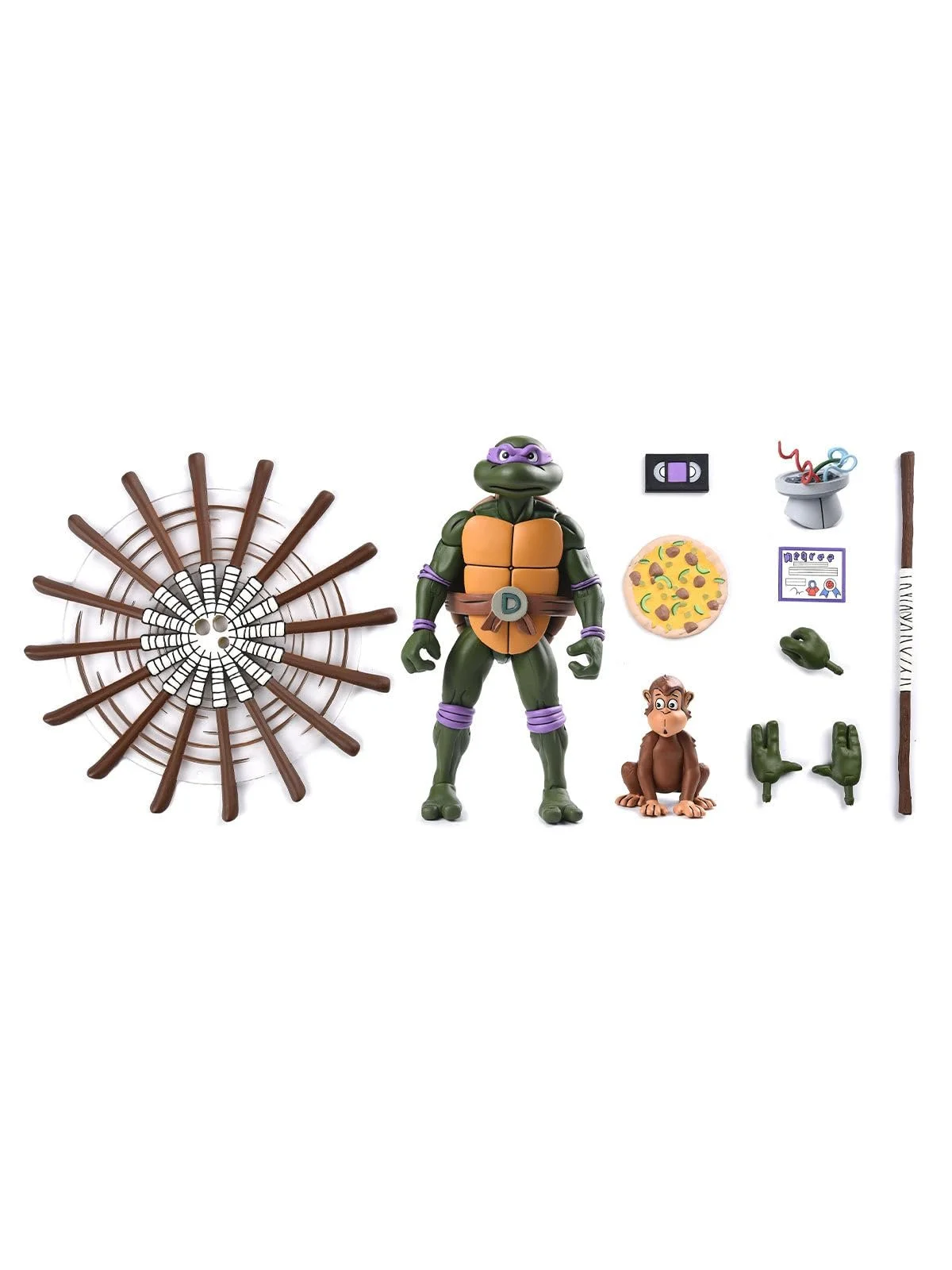 Колекційна фігурка NECA Cartoon Donatello 18 см, фото №1