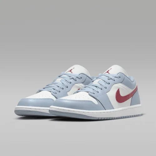 Кроссовки Jordan 1 Low Blue Whisper Dune Red (W) Размер 44.5, фото №5