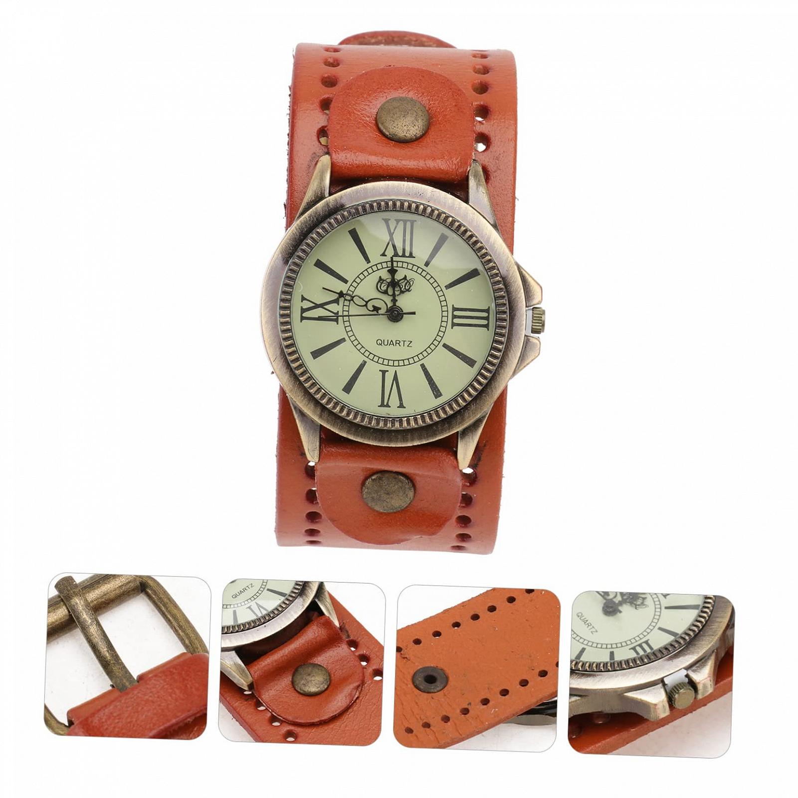 Часы-браслет Beaupretty Винтажные Римские Кварцевые Оранжевые, фото №5 Часы-браслет Beaupretty Винтажные Римские Кварцевые Оранжевые, фото №5