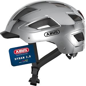 Шолом Міський ABUS Hyban 2.0 Характеристики Chrome Silver - Фото 1