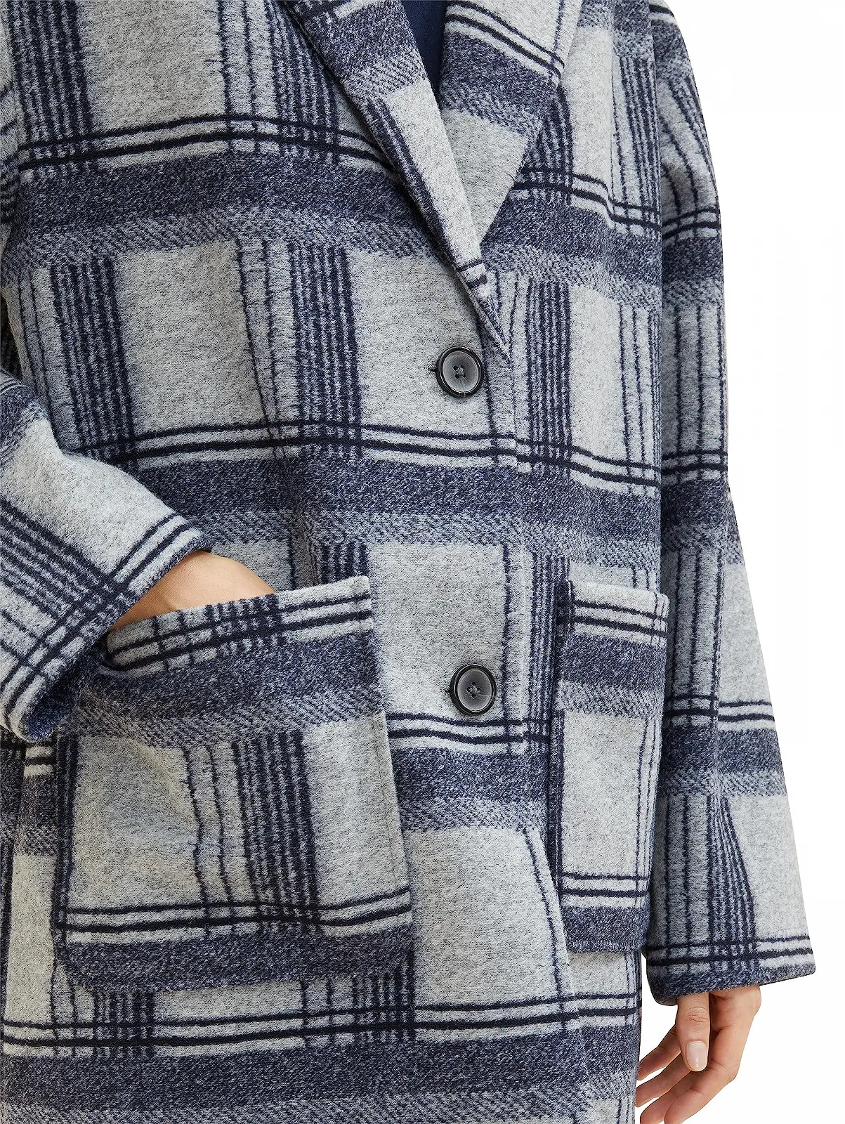 Пальто TOM TAILOR в клітинку жіноче, фото №3