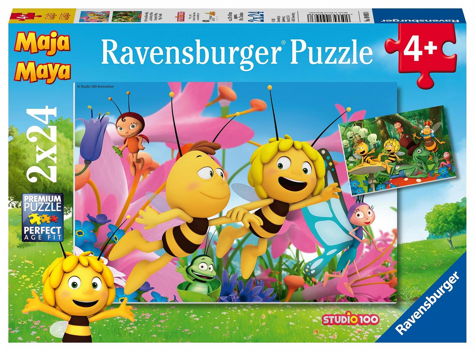 Детский пазл Ravensburger 09093 Maya The Little Bee 2 x 24 детали, фото №1