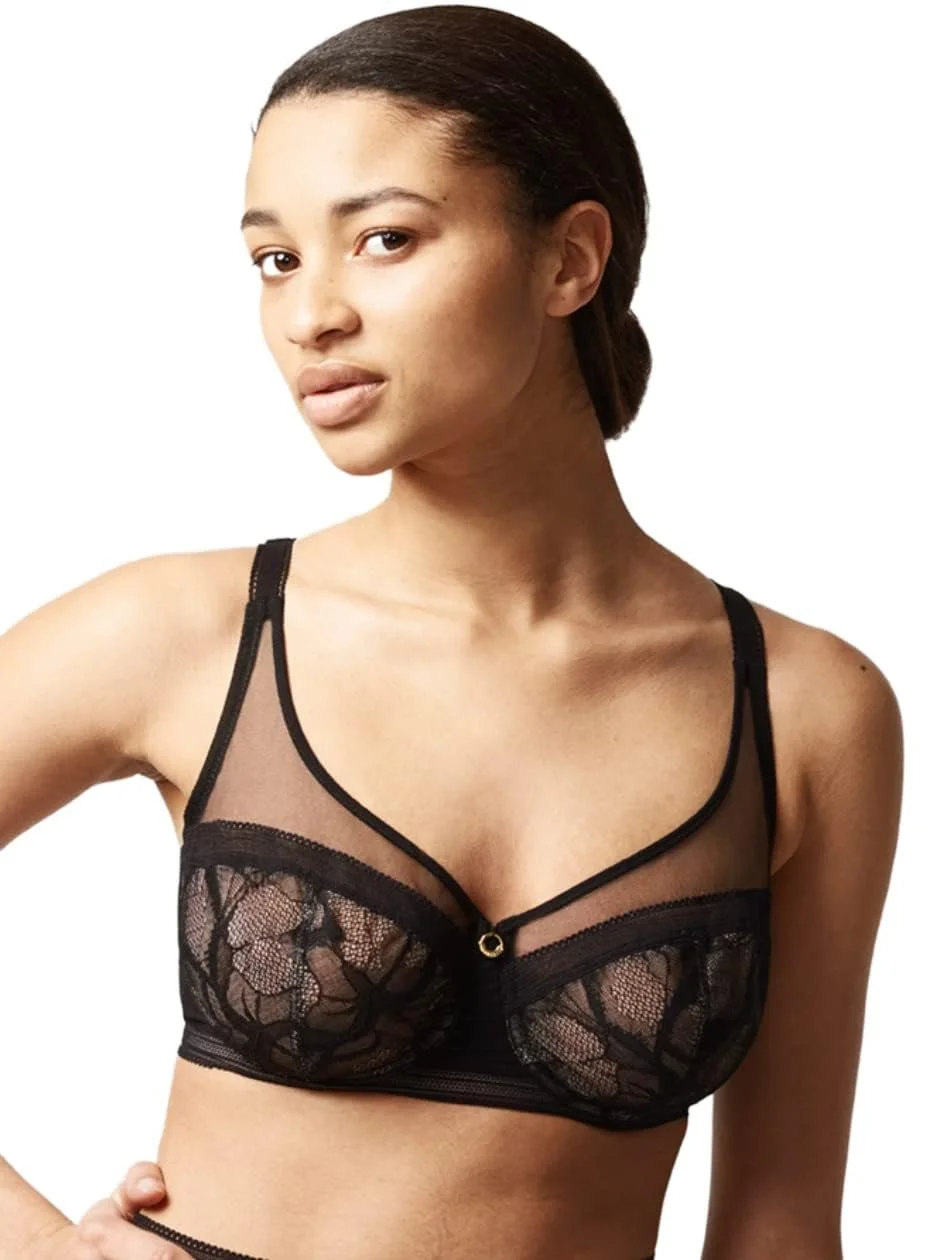 Бюстгальтер Chantelle True Lace на кісточках закритий непрозорий, фото №1 Бюстгальтер Chantelle True Lace на кісточках закритий непрозорий, фото №1