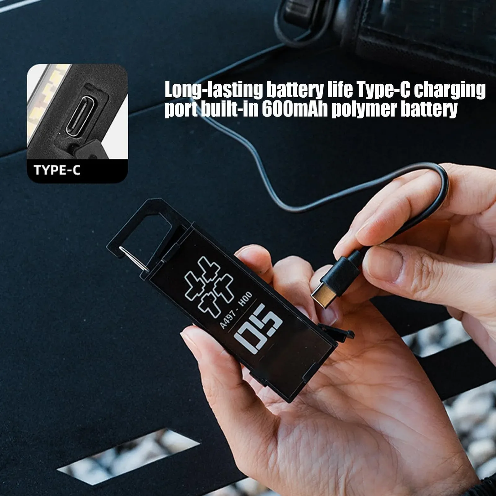 Фонарик Camping Generisch Магнитные фонари безопасности 8 режимов Ночной свет 100 г Легкий, фото №4