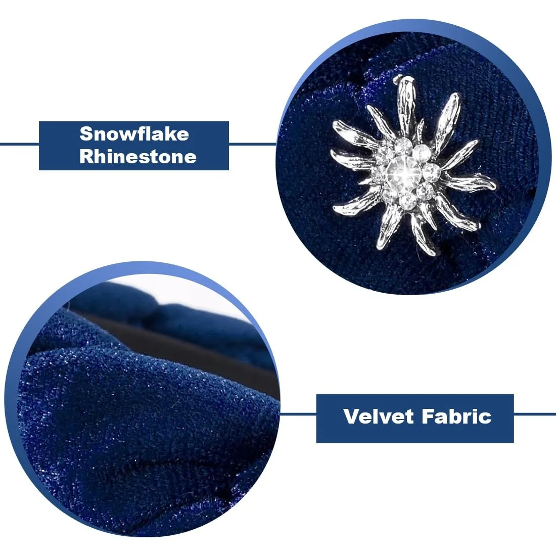 Обруч для волосся оксамитовий аксесуар для волосся, фото №3