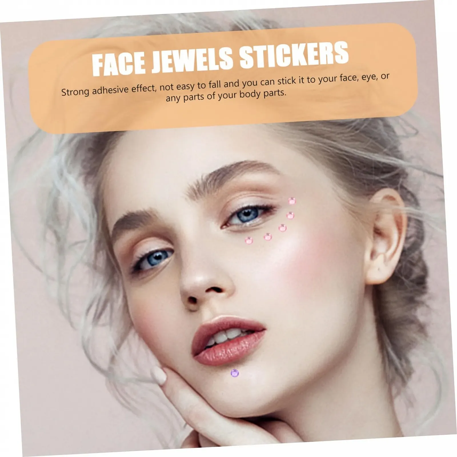 Наклейки со стразами Beavorty 3 листа Самоклеющиеся, фото №5