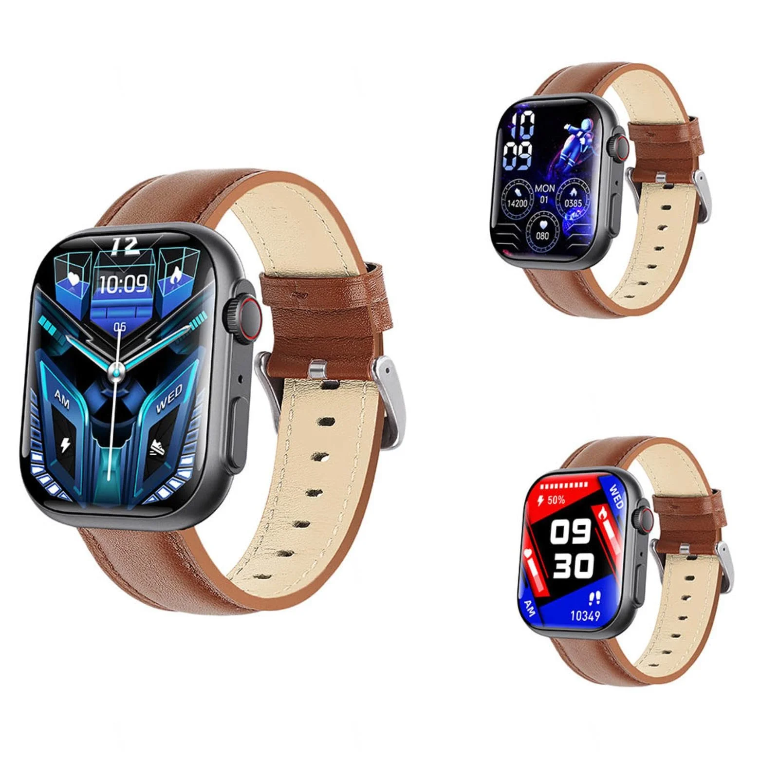 Смартчасы BLOCKZUKKER F590604 Коричневый Резиновый, фото №1