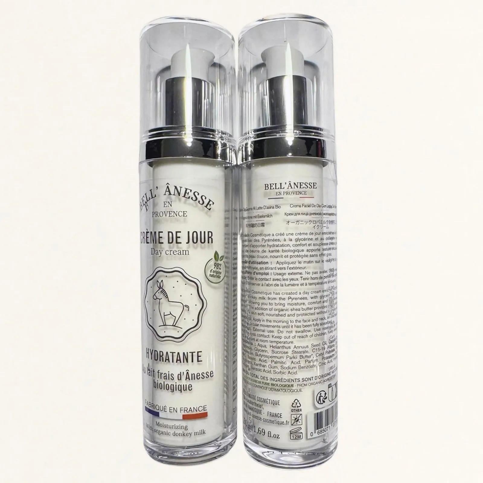 Денний крем для обличчя Label Provence Nature Organic з ослиним молоком для всіх типів шкіри 50 мл, фото №2