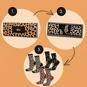 Носки Soxo Леопард, женские, с анималистическим принтом, размер 35-40 synthetic.ua - Фото 1