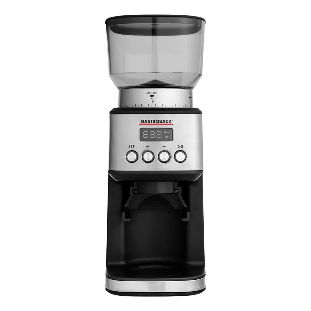 Кофемолка GASTROBACK Design Coffee Grinder Digital, 31 режим помола от мелкого до грубого, 2 автоматических режима, фото №1 Кофемолка GASTROBACK Design Coffee Grinder Digital, 31 режим помола от мелкого до грубого, 2 автоматических режима, фото №1