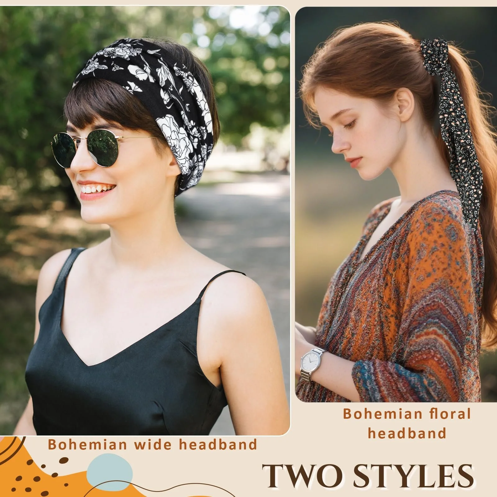 Пов'язка на голову в стилі бохо для жінок, фото №6 Пов'язка на голову в стилі бохо для жінок, фото №6