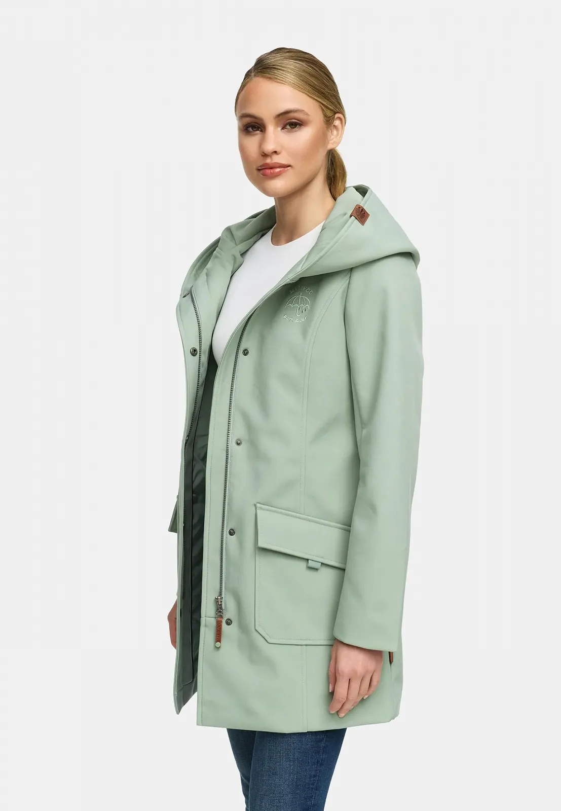 Перехідна куртка Marikoo Mayleen Жіноча Куртка Softshell Водонепроникна дихаюча з капюшоном, фото №6 Перехідна куртка Marikoo Mayleen Жіноча Куртка Softshell Водонепроникна дихаюча з капюшоном, фото №6