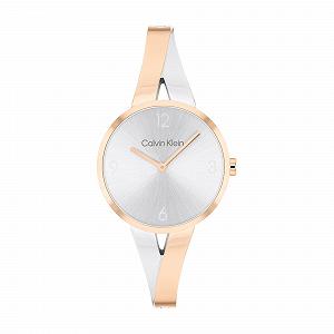 Годинник Calvin Klein Joyful Кварцовий з двома стрілками для жінок, з браслетом з нержавіючої сталі - Срібний, золотий або двоколірний - Фото 1