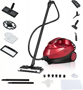 Пароочисник FANTASK 2000 W 4 bar 1.5 L Red 19 аксесуарів - Фото 1