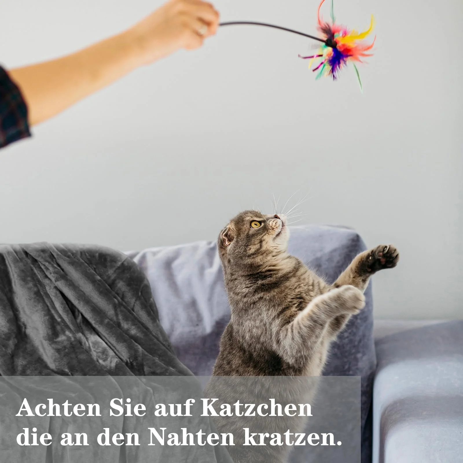 Покривало Hengsong Пухнасте М'яке Плюшеве 220 x 240 см Сірий, фото №2