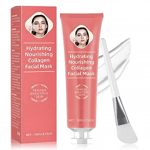 Маска для обличчя Allony Collagen Night, нічна маска-пілінг з колагеном - Фото 1