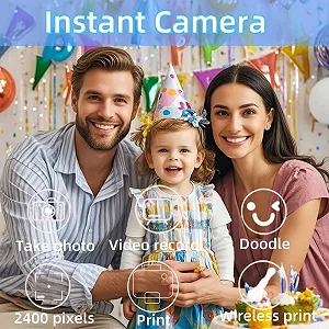 Детская фотокамера мгновенной печати ThreeH 24MP synthetic.ua - Фото 1