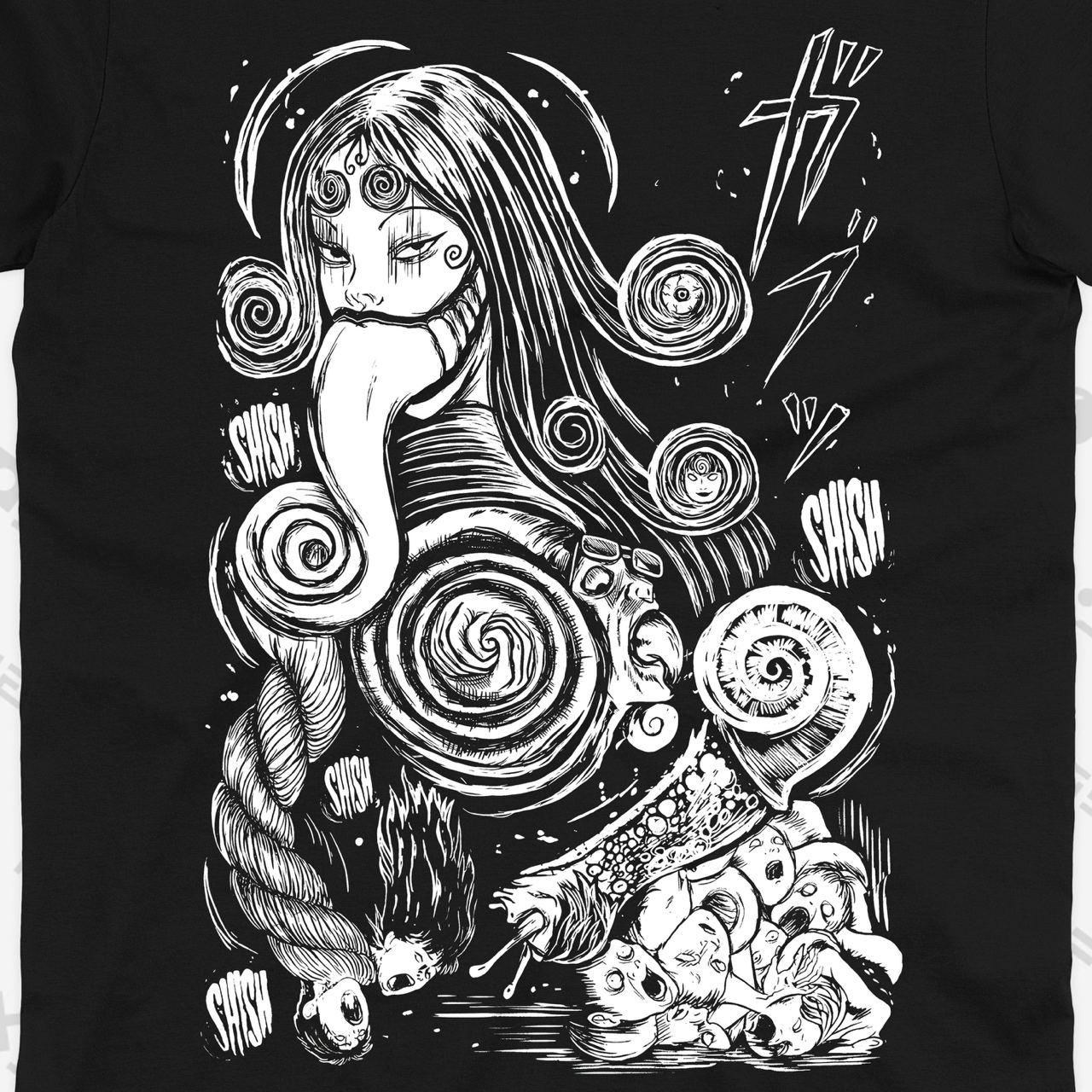 Футболка Аниме Junji Ito TH042 S, фото №2