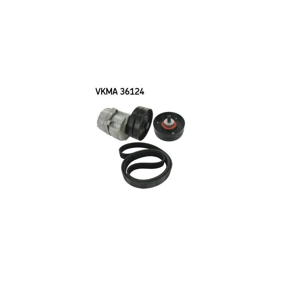 Комплект поліклинового ременя SKF VKMA 36124 для ALFA ROMEO AUDI FIAT FORD LANCIA SEAT VW, фото №1