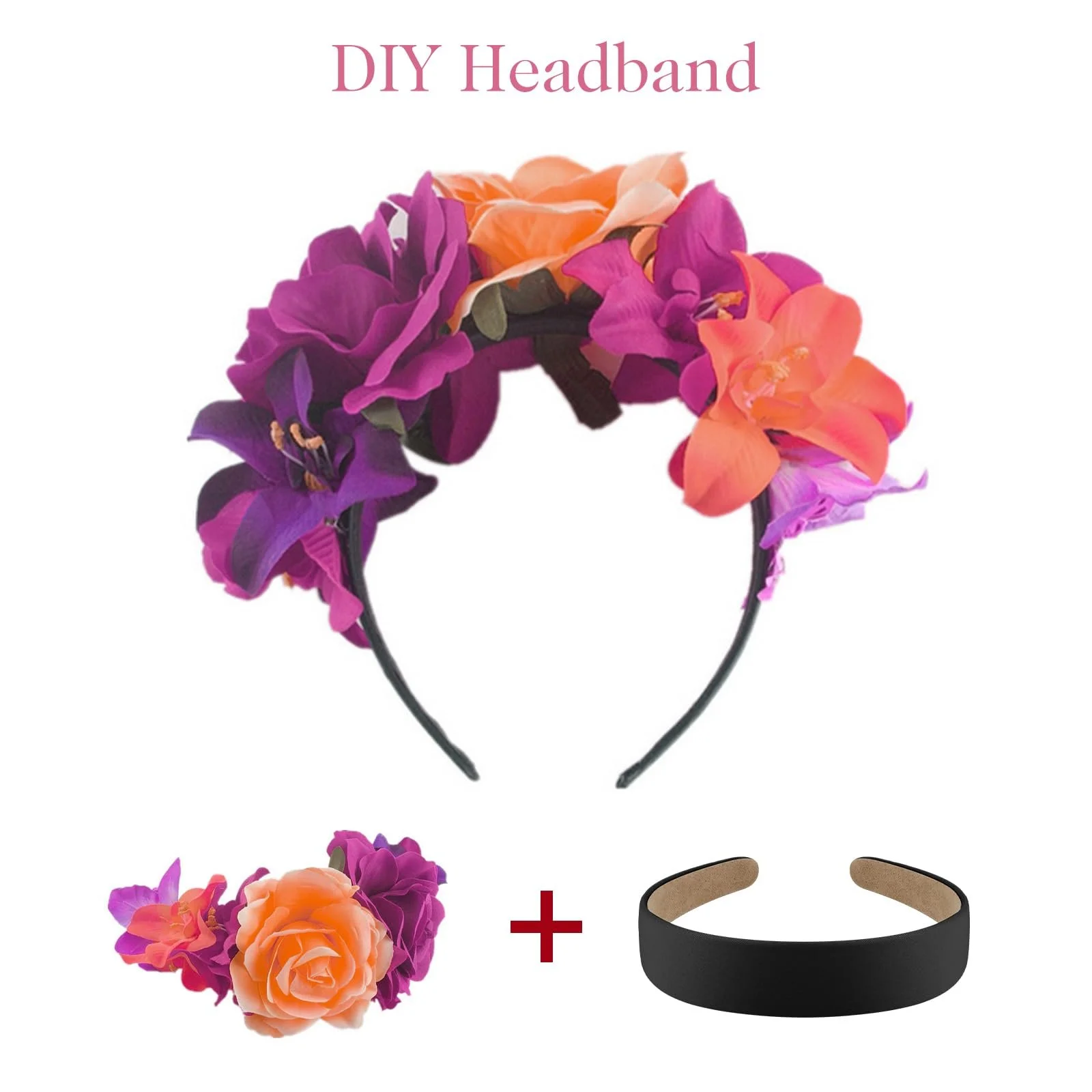 Обруч Sibba Тканинний Пластиковий Різнокольоровий, фото №6