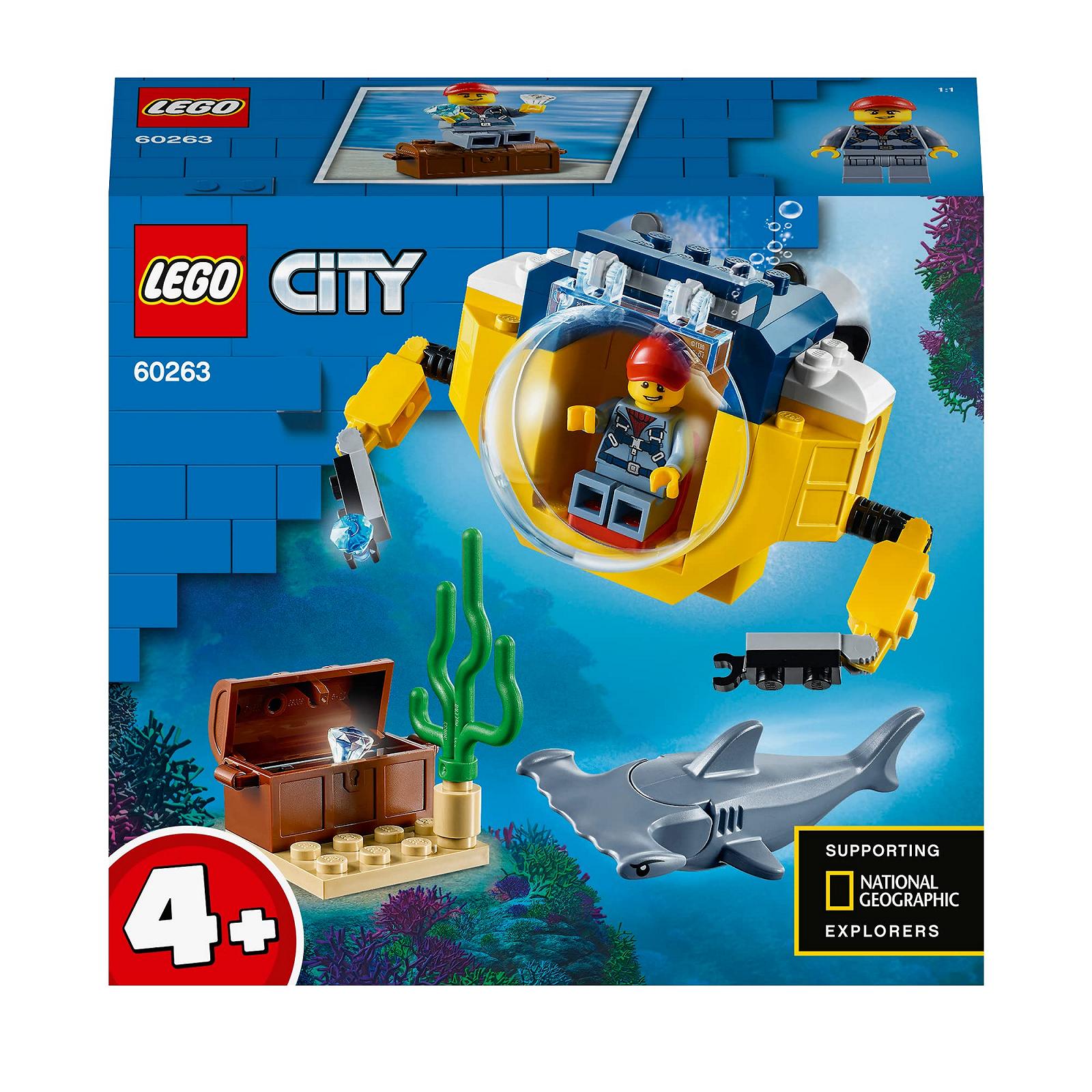 Набор Lego City 60263 мини-субмарина исследователь моря для подводных приключений для детей от 4 лет, фото №5