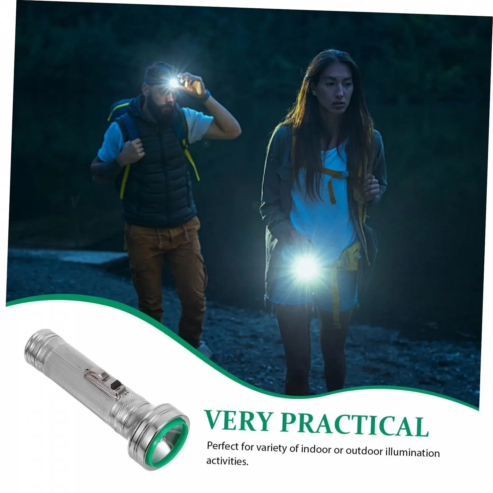 Ліхтар VILLCASE 4 шт. Реквізит Мініатюрний Ретро дизайн для походів Старомодний для пошуку скарбів Старомодний світлодіодний Залізо Срібло, фото №5