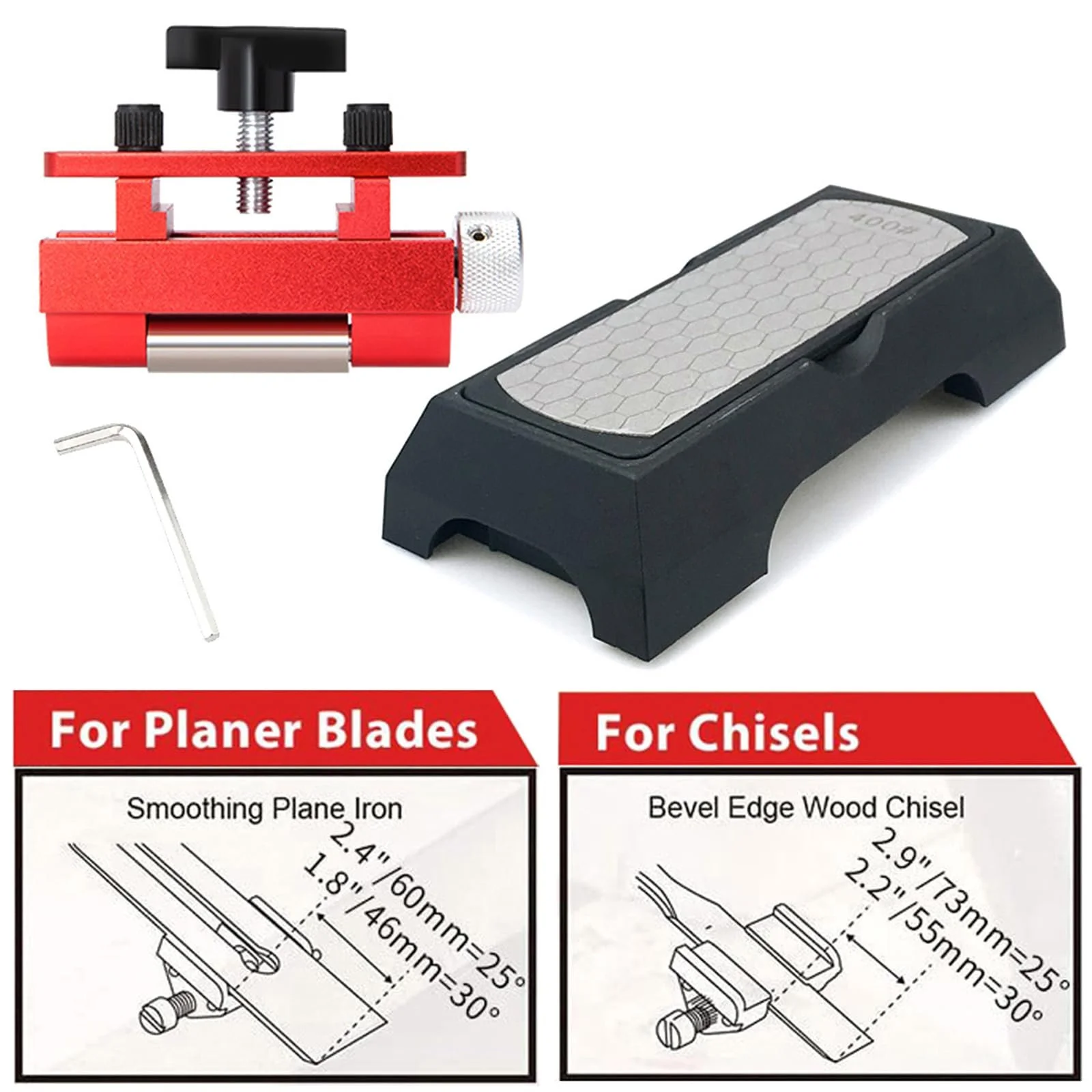 Тримач для заточування стамесок та ножів рубанка алюмінієвий сплав, фото №8
