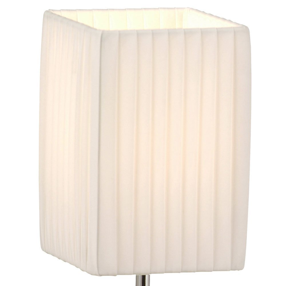 Настольная лампа GLOBO LIGHTING LED текстильная 3 Вт 250 лм 10 x 10 x 26 см Хром, фото №7