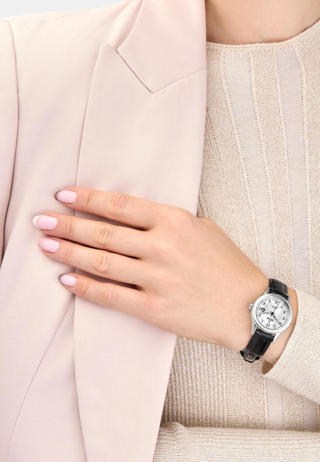 Женские часы Festina Swiss Made Серебристый Серый Кожаный Ремешок, фото №2 Женские часы Festina Swiss Made Серебристый Серый Кожаный Ремешок, фото №2