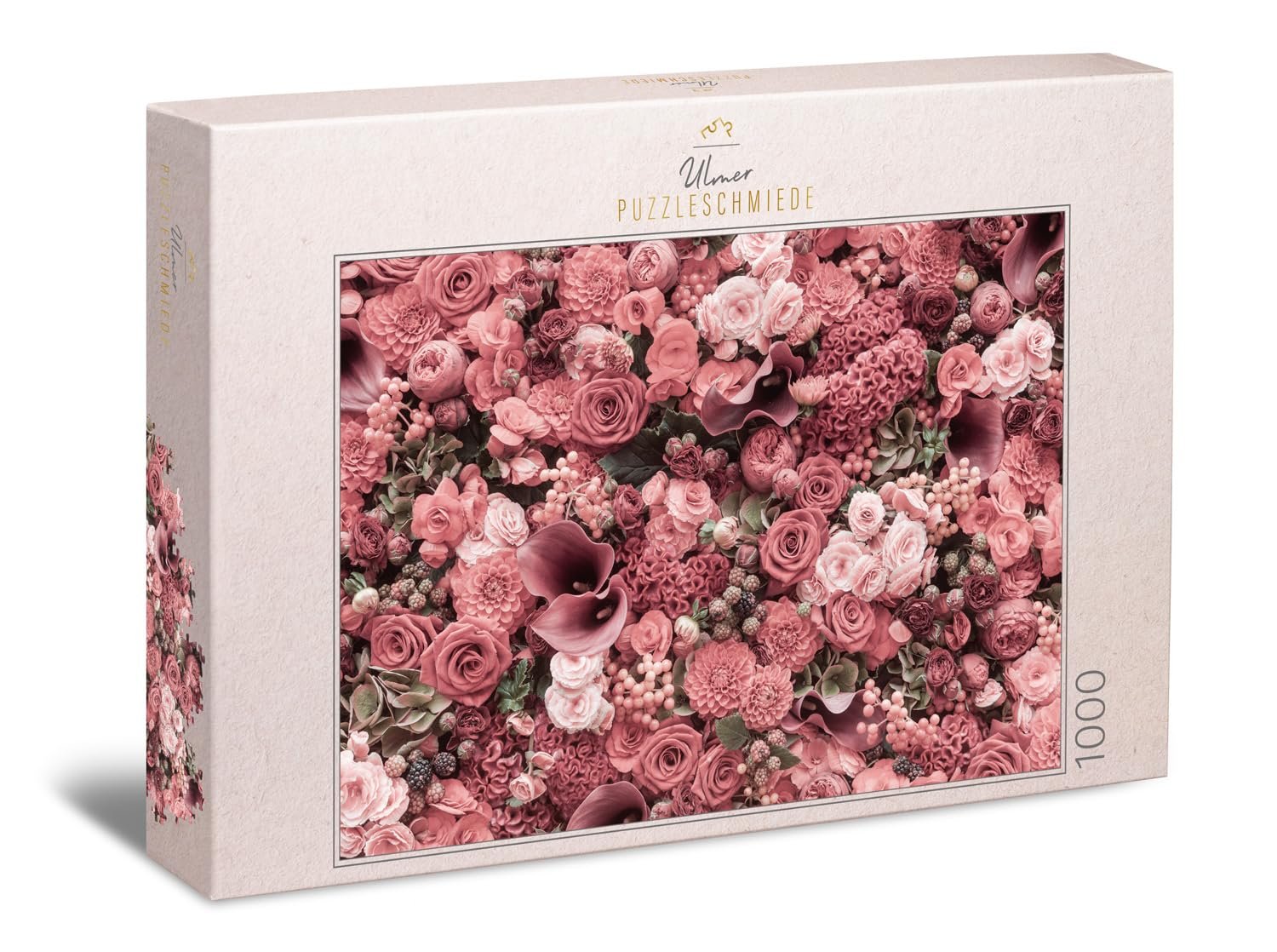Пазл Ulmer Puzzleschmiede Classic Rose Blush 1000 элементов Красный, фото №1