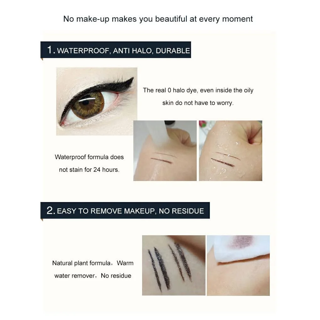 Карандаш для глаз rongweiwang Водостойкий, Не размазывается, Темно-зеленый, фото №7