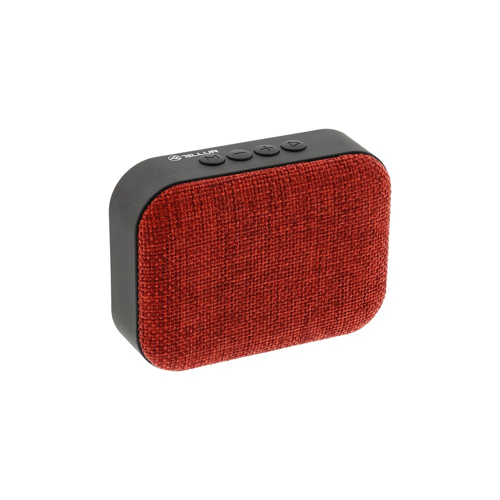 Портативна колонка TELLUR Callisto Bluetooth Маленький Компактний Музична шкатулка Bluetooth Радіо Червоний, фото №4