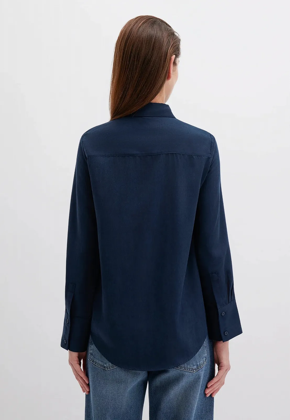 Женская блузка MAVI LONG SLEEVE BLOUSE Dress Blue - M, фото №3