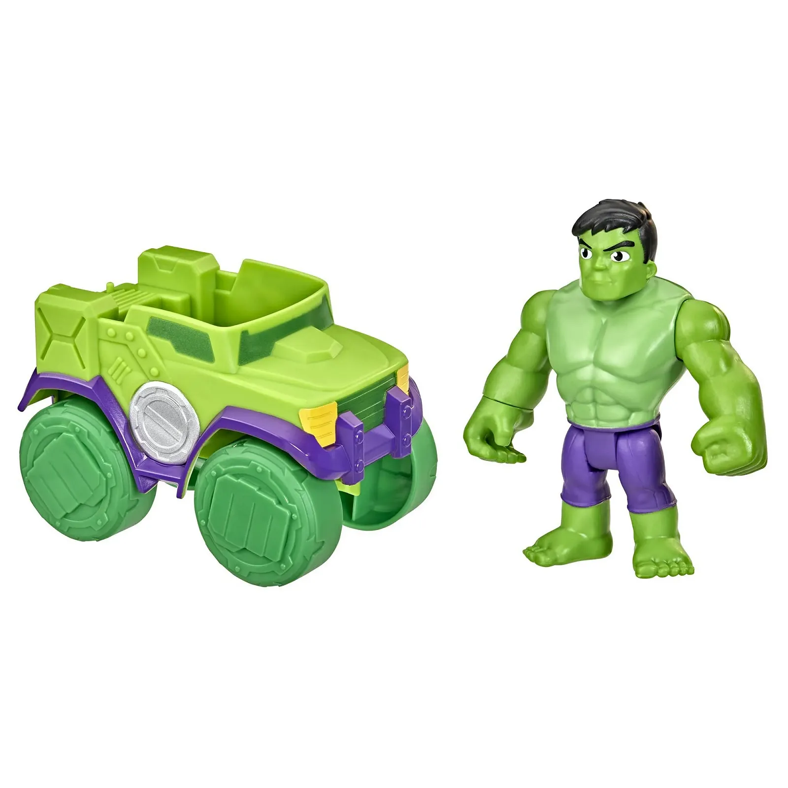 Ігрова фігурка та транспорт Hasbro Marvel Spidey and his Amazing Friends Play-Doh Hulk & Smash Truck F3989 різнокольоровий, фото №1
