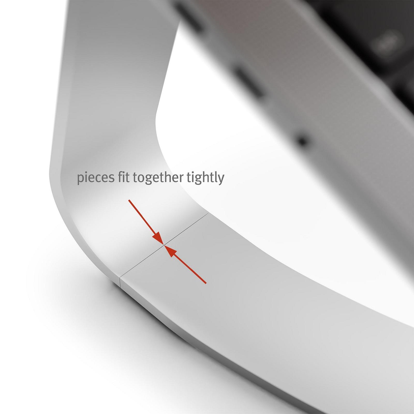 Подставка для ноутбука Twelve South Curve SE для MacBook и ноутбуков, алюминиевая эргономичная настольная охлаждающая подставка для дома или офиса, серебряная, фото №8