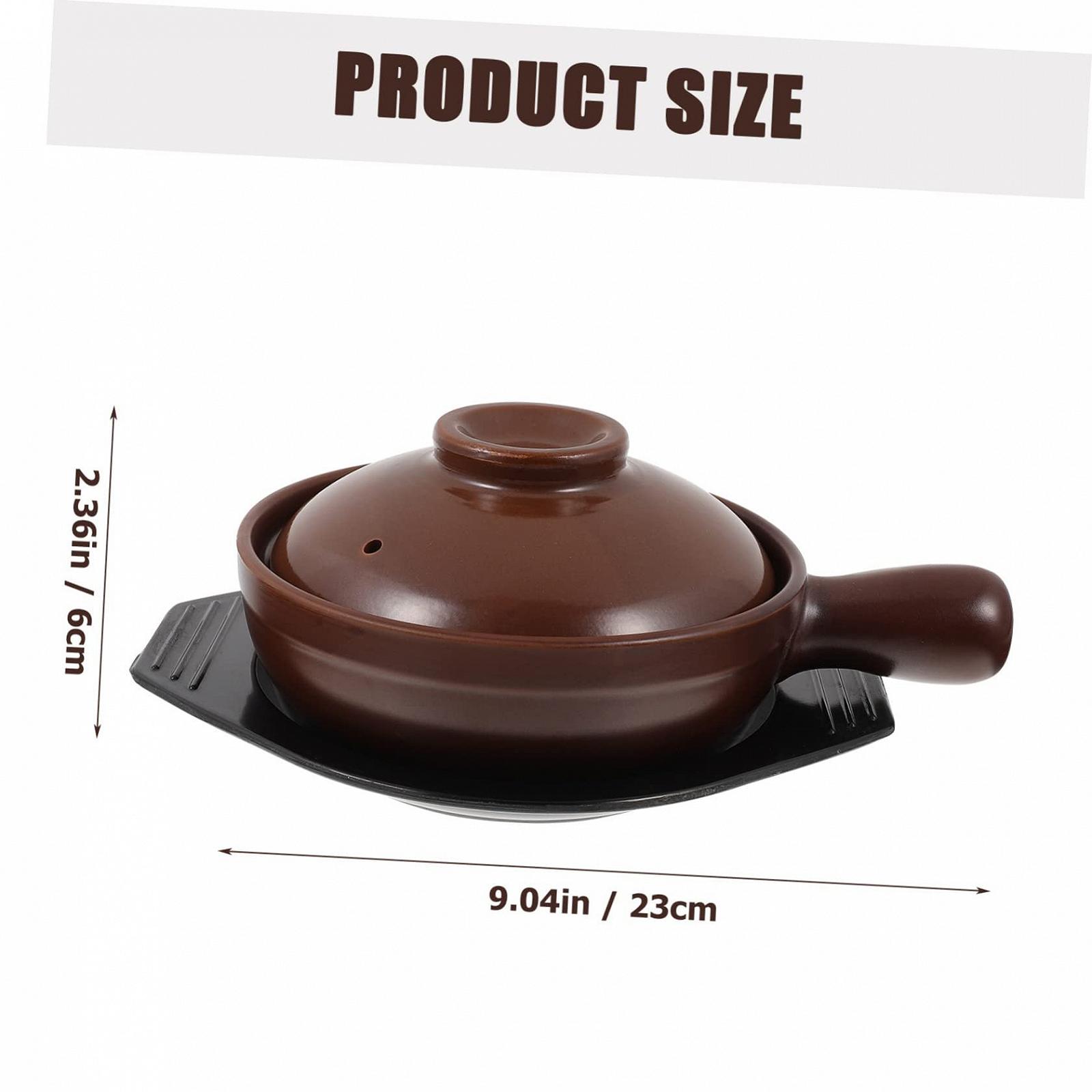 Набор кастрюль керамических GALPADA с ручкой термостойкий для тушения и духовки, фото №2