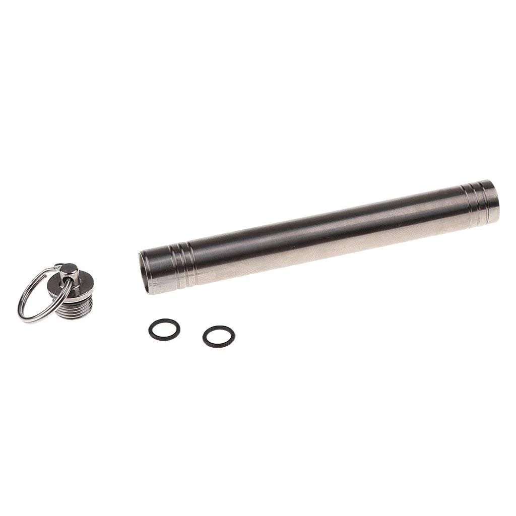 Футляр для зубочисток Титановий сплав Сріблястий, фото №2