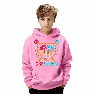 Пуловер для девочки Теплый свитшот с капюшоном Карманы Мешковатые Спортивные худи Детский худи Повседневный пуловер Теплый свитшот с капюшоном Карманы Мешковатые Спортивные худи - Фото 1